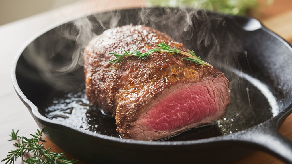 brown roast in skillet