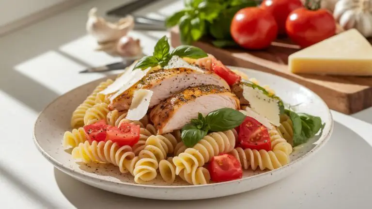 bruschetta chicken pasta recipe