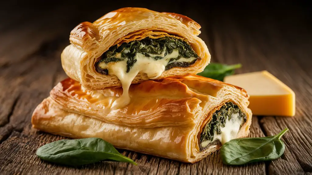 cheese and spinach pastry