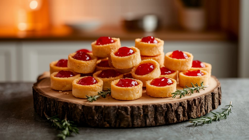 cheesy appetizers with jelly