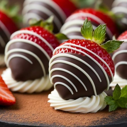 chocolate cheesecake strawberry treats