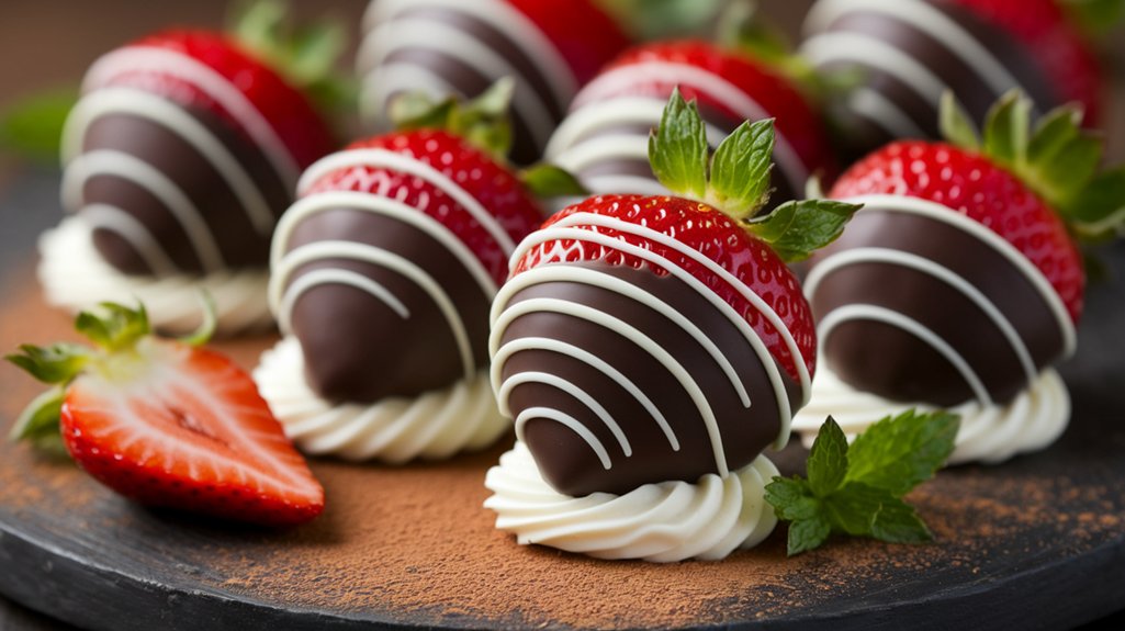 chocolate cheesecake strawberry treats