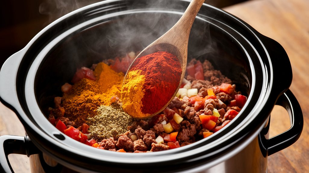 combine all selected spices