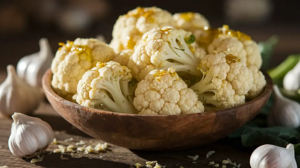 combine cauliflower and garlic