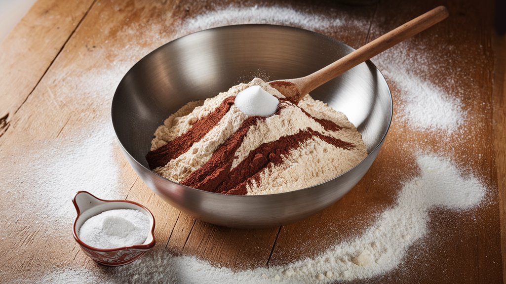 combine dry ingredients separately