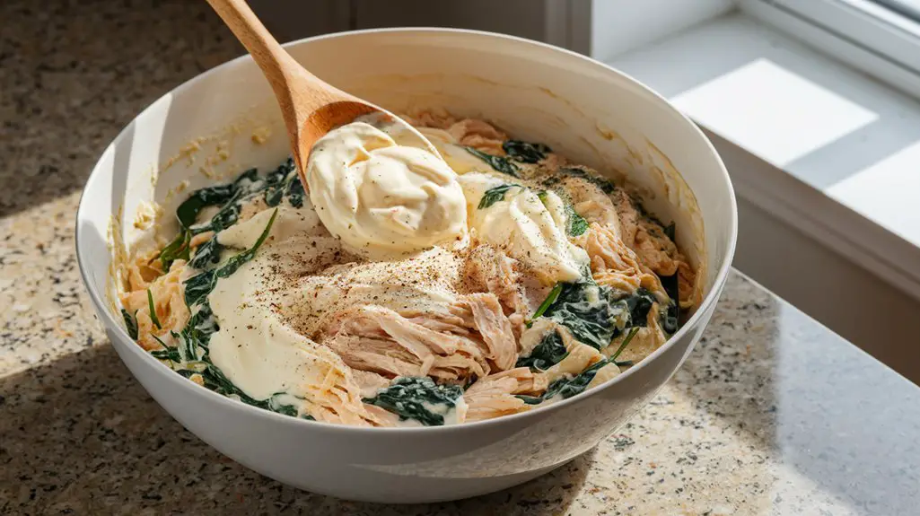 combine ingredients in bowl