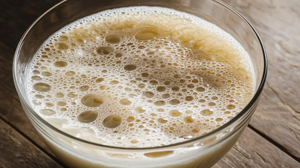 combine yeast with water