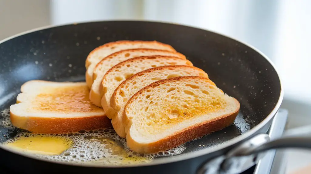 cook bread until golden