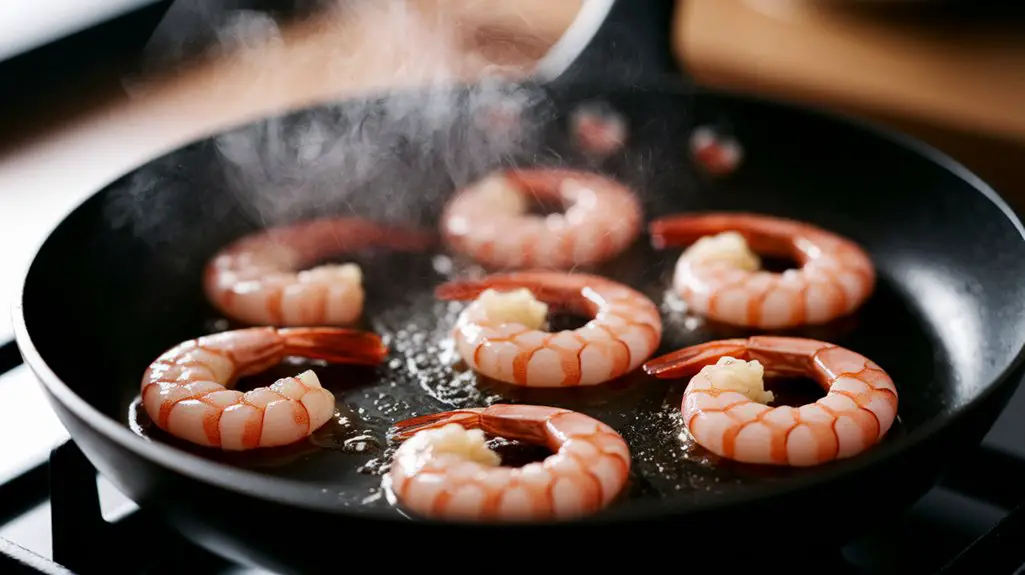 cook shrimp until pink