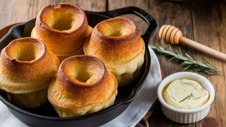 cornmeal popovers with butter