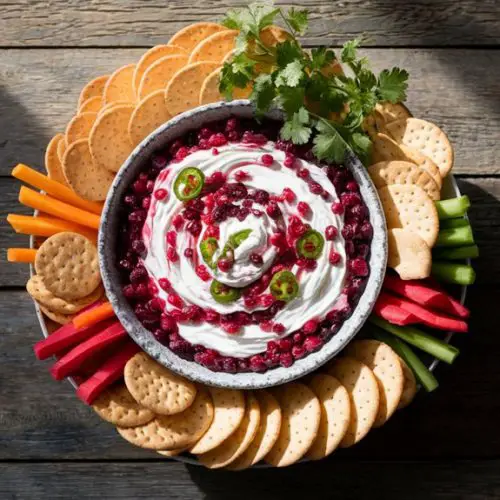 cranberry jalape o cream dip