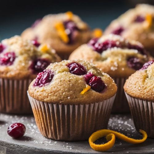 cranberry orange flavored muffins