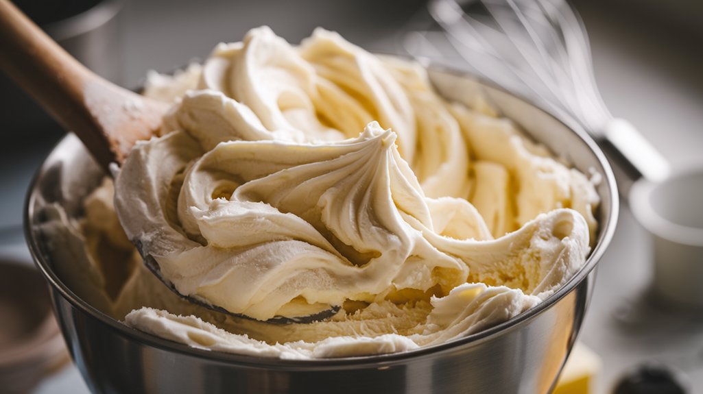 cream butter and sugar