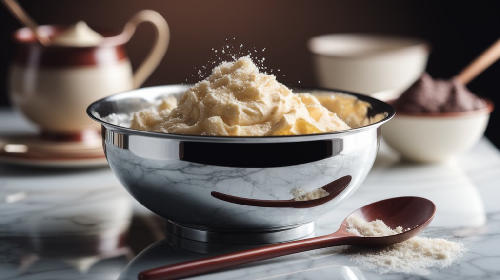 cream butter and sugars