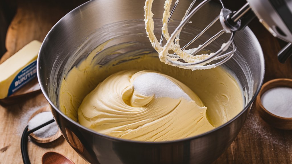 cream butter with sugar