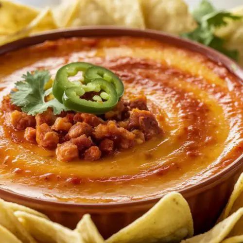 creamy chorizo cheese dip