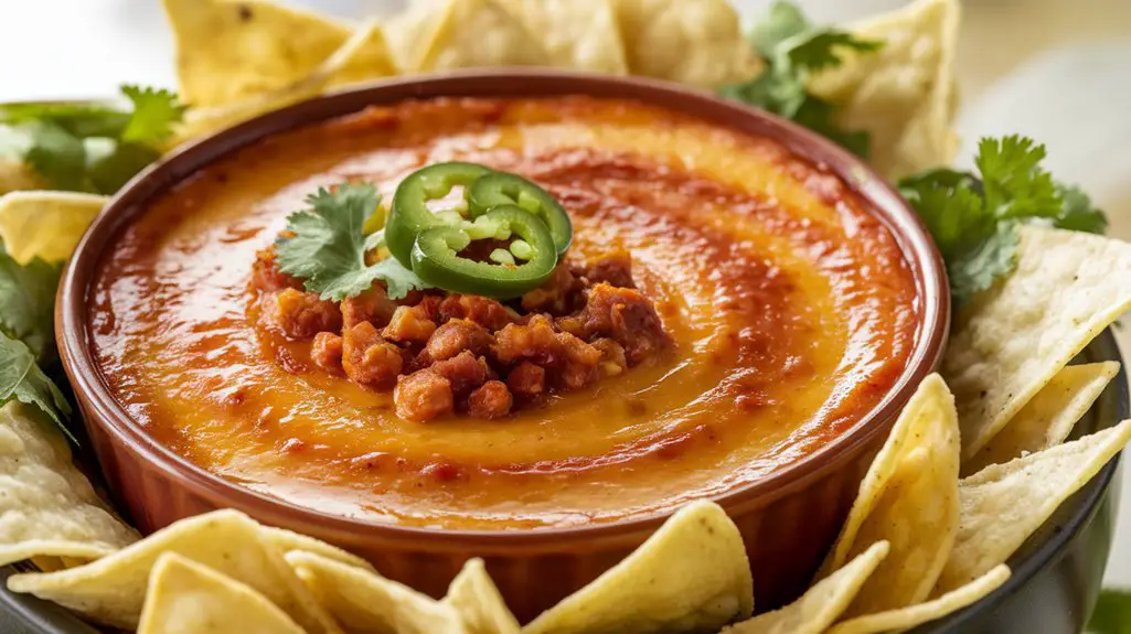 creamy chorizo cheese dip