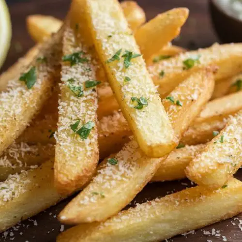 crispy garlic parmesan fries
