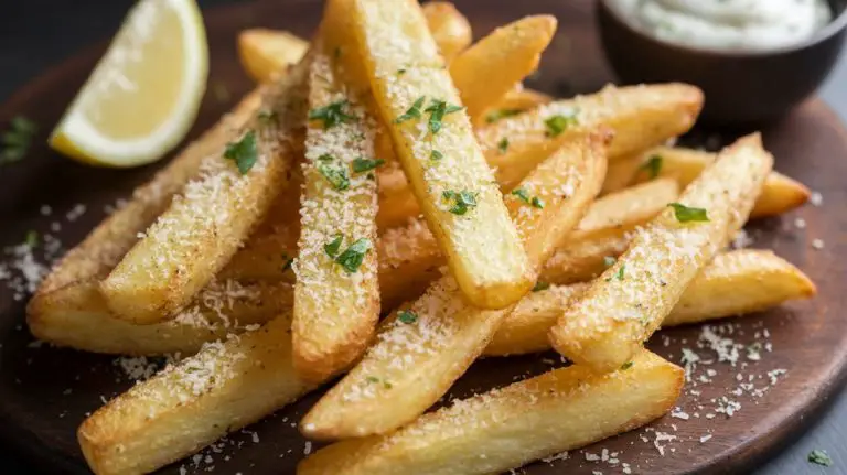 crispy garlic parmesan fries