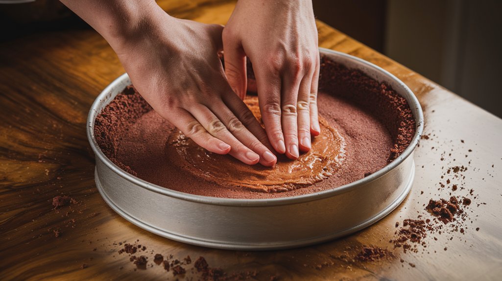 crust firmly pressed pan