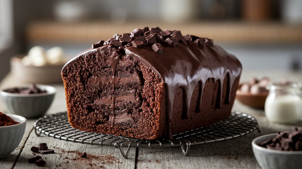 decadent chocolate brownie bread