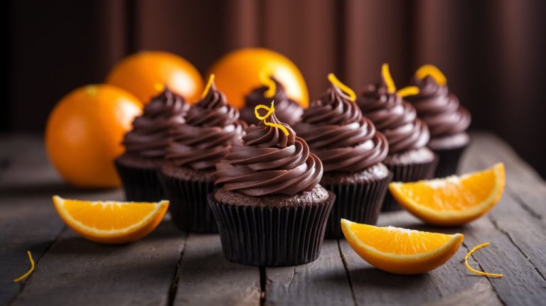 decadent chocolate orange cupcakes