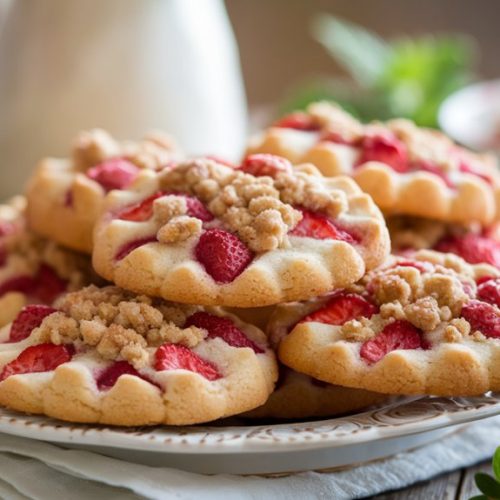 delicious strawberry flavored cookies