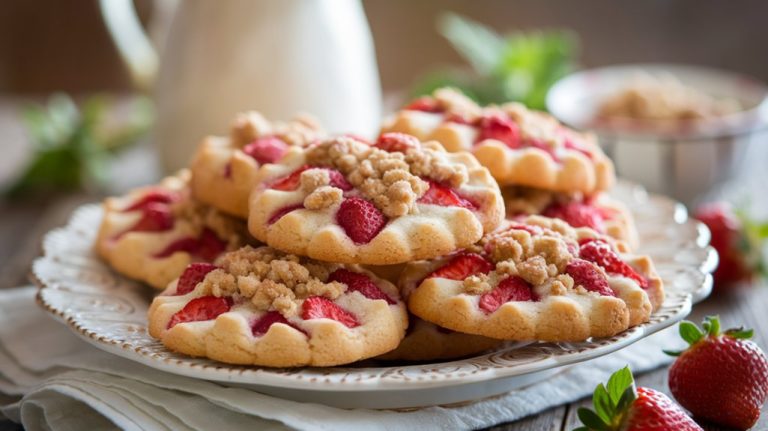 delicious strawberry flavored cookies