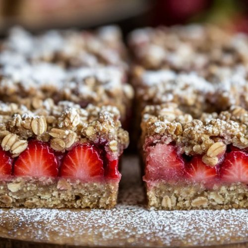 delicious strawberry oatmeal bars