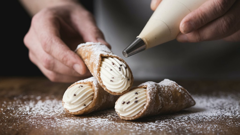 fill shells with mixture