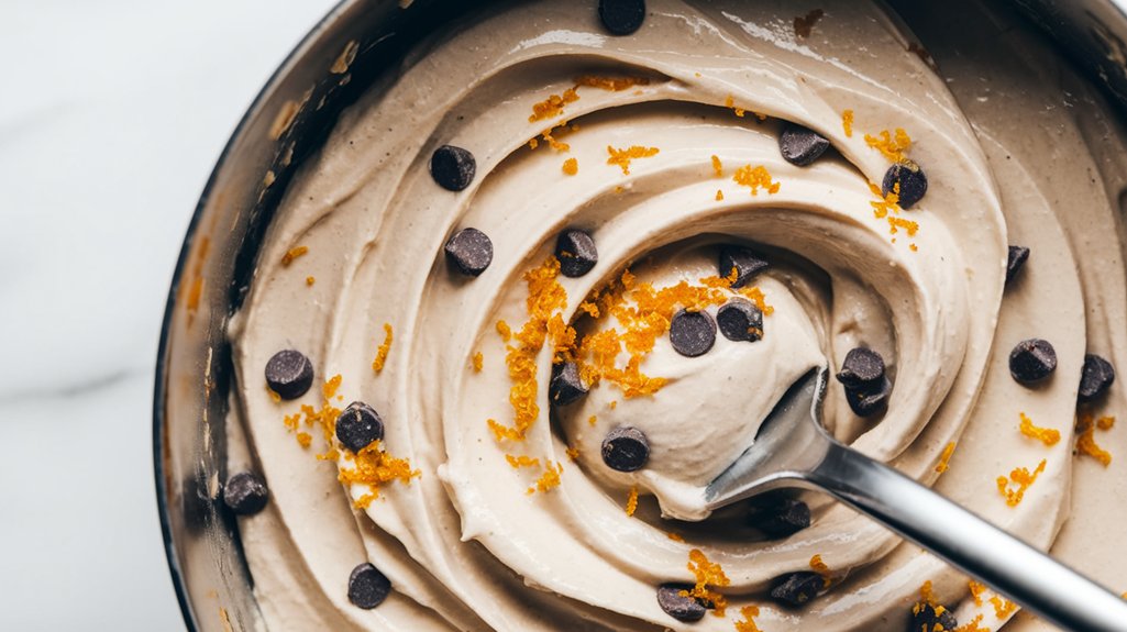 fold in chocolate zest