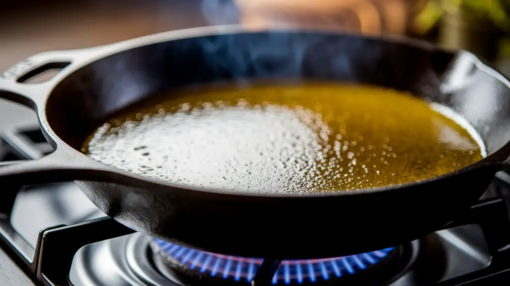 heat oil in skillet