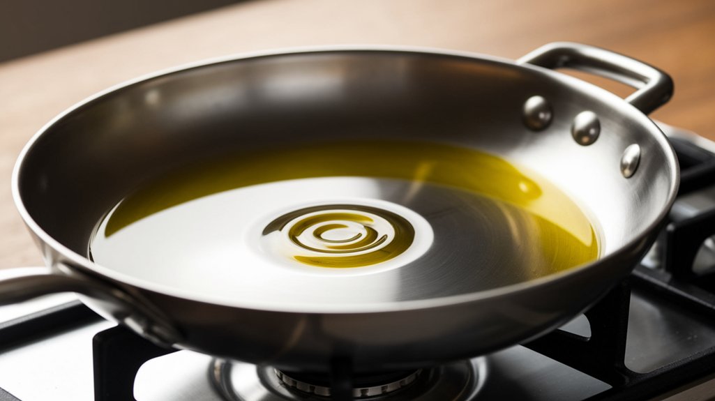 heat olive oil skillet