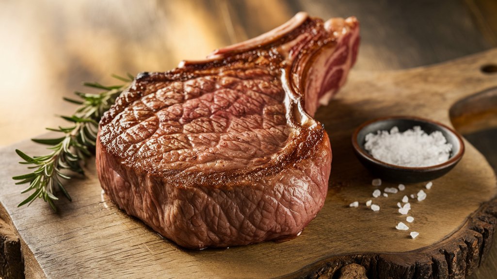 juicy marbled beef cut