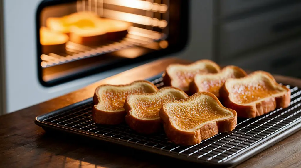 keep toast warm oven