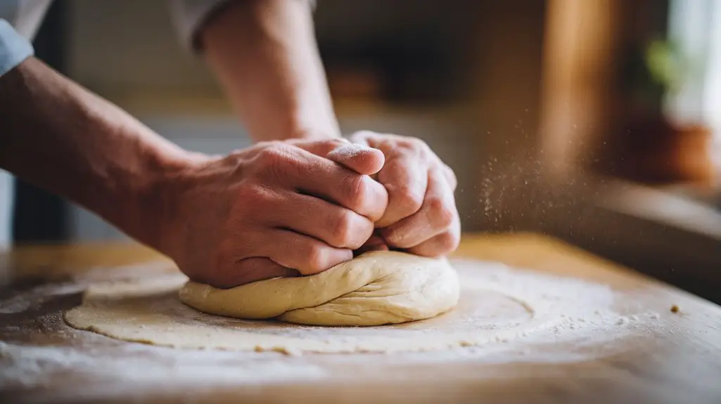 knead dough until elastic