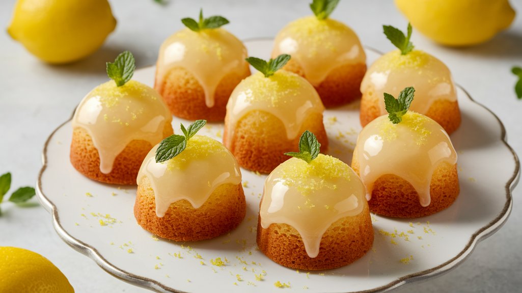 lemon flavored mini cakes