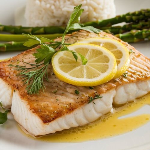 lemon infused fish fillet