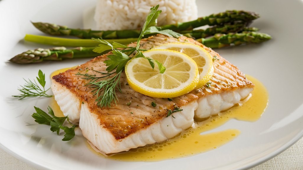 lemon infused fish fillet