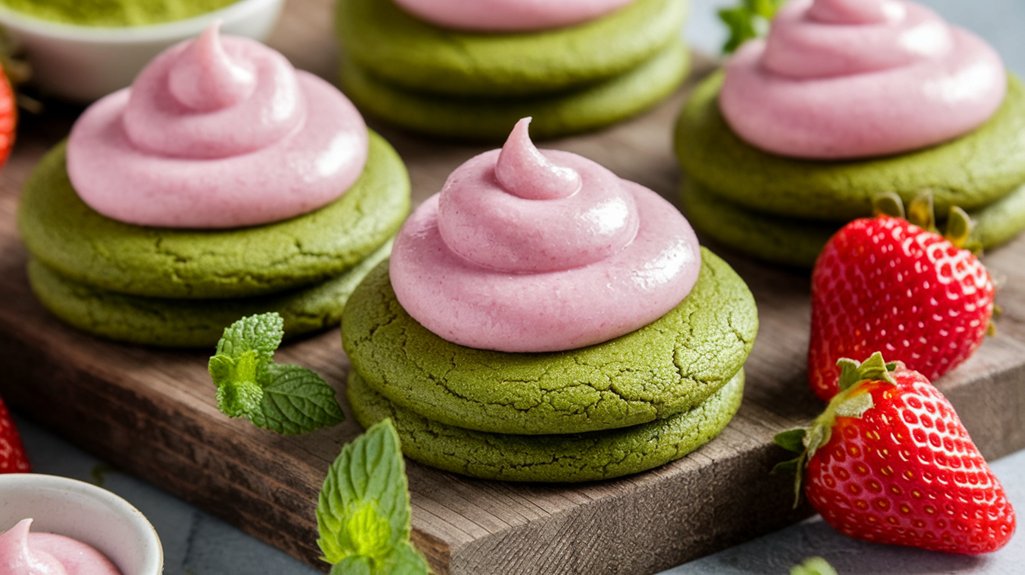 matcha cookies with frosting