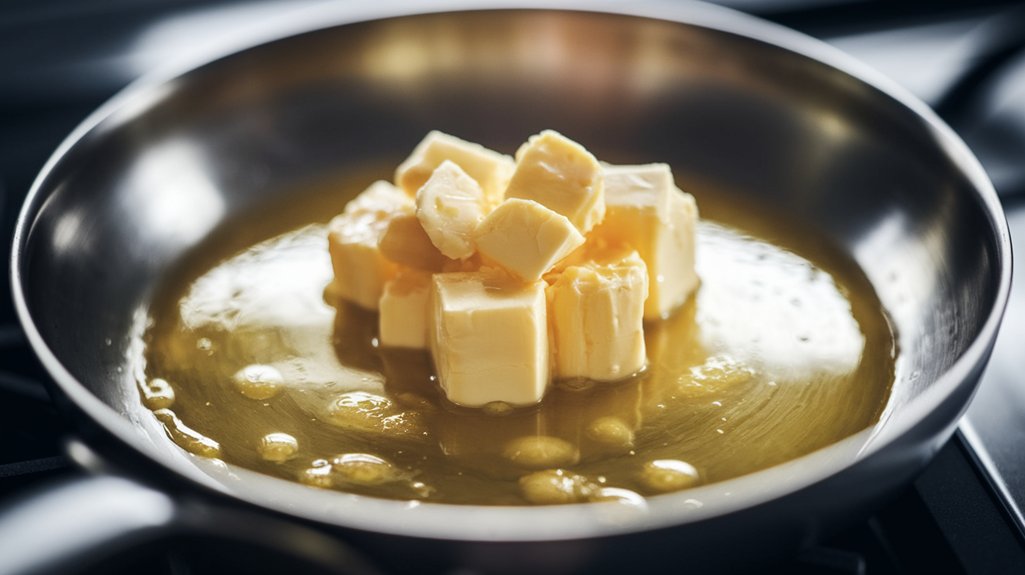 melt butter in skillet