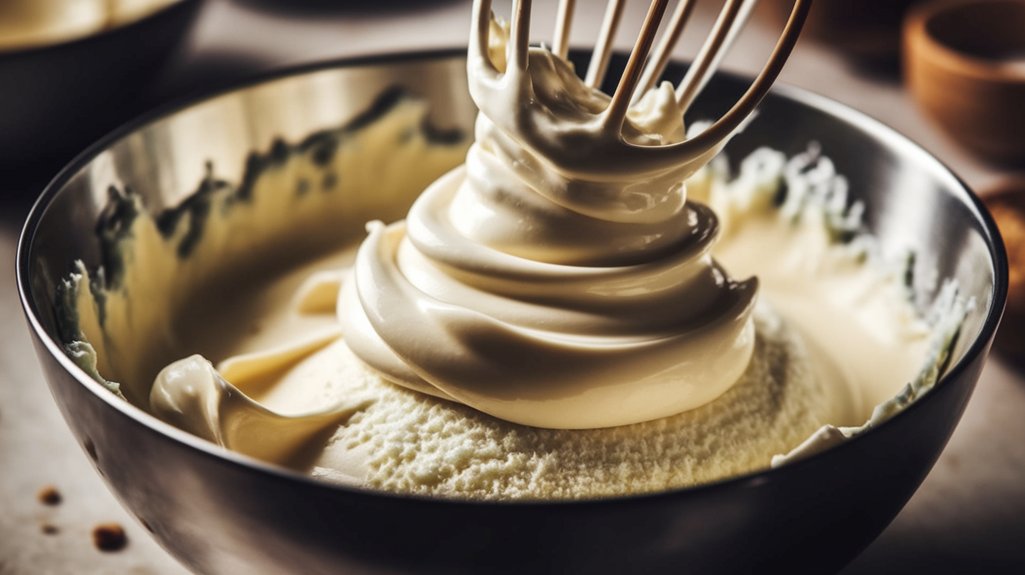 mix cream cheese and sugar