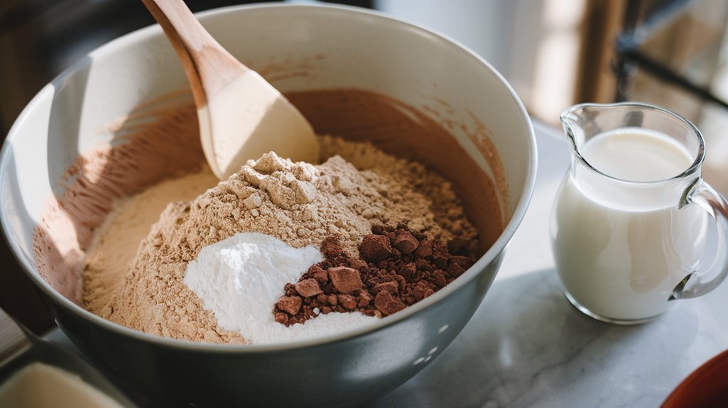 mix dry ingredients add buttermilk