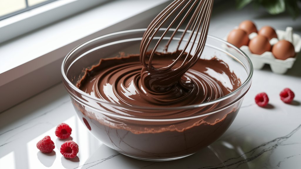 mix in wet ingredients