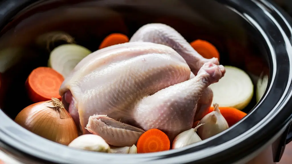 place chicken in slow cooker