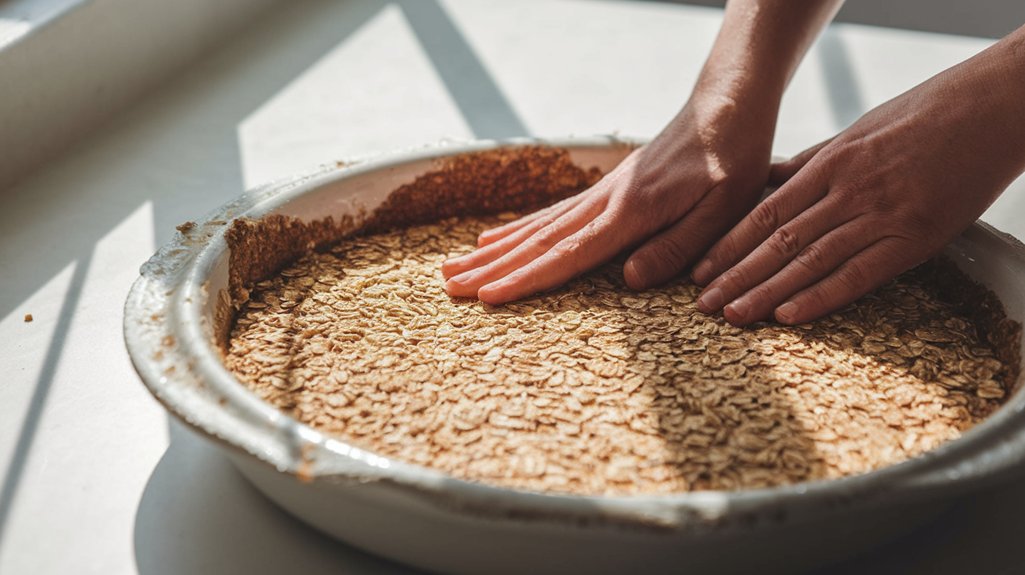 press crust into dish