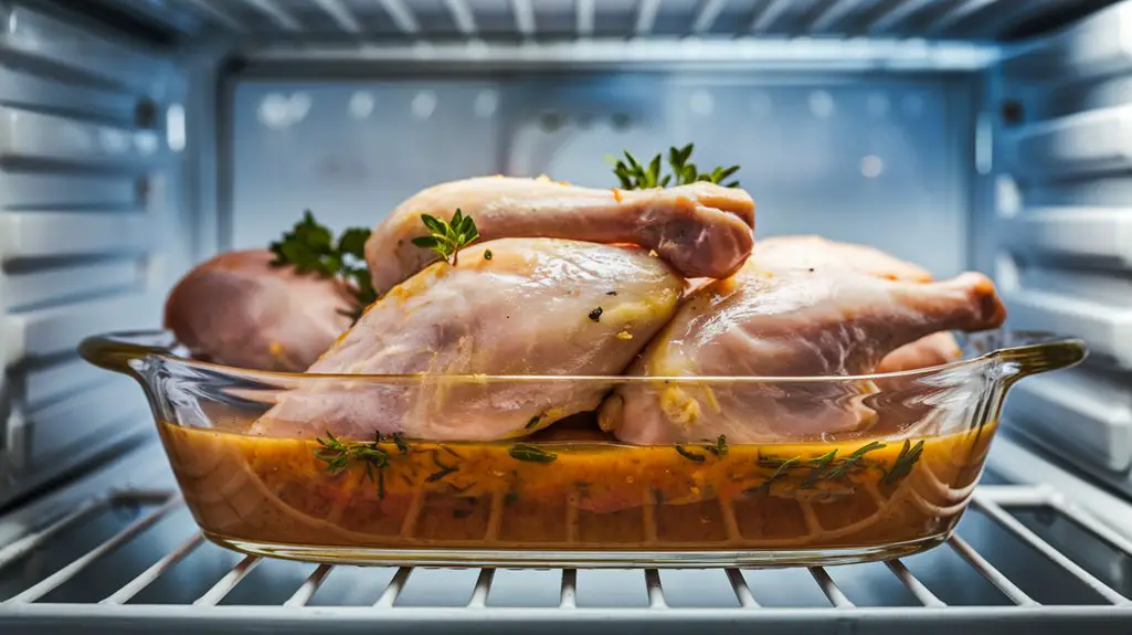 refrigerate chicken for marinating