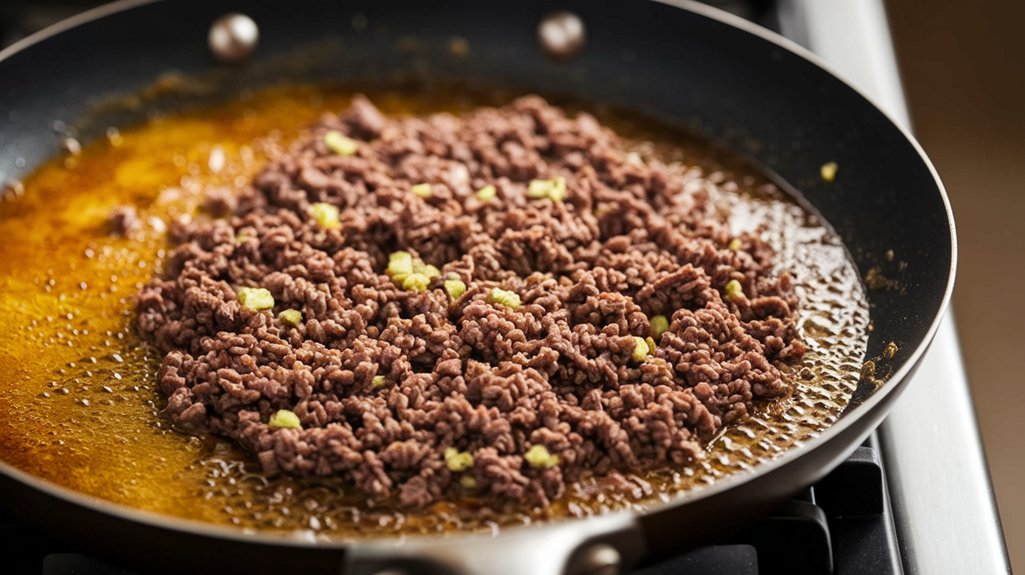 saut beef in garlic butter