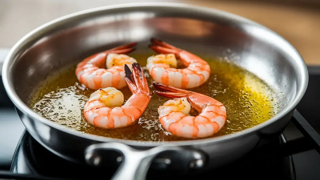 saut shrimp with olive oil
