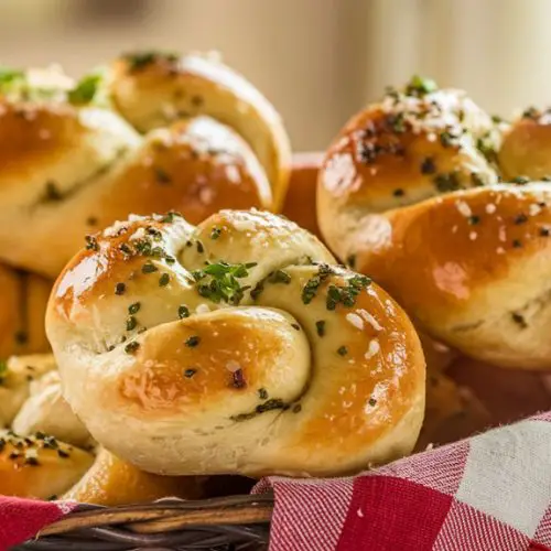 savory garlic bread twists